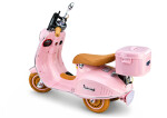 Mamido Detský elektrický skúter Vespa 2x35W s kufríkom ružový