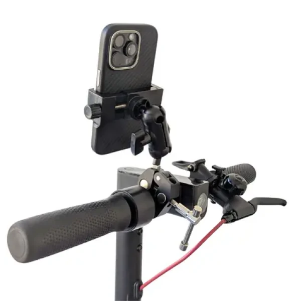 Eljet TitanFlex Pro čierna / Držiak telefónu na bicykel / Nosnosť 2 kg / Riadidlá 1-4 cm / Nastaviteľný uhol