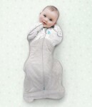 Love To Dream Swaddle UP Warm - Zavinovačka, veľkosť M, biela - 1 FÁZA, 3-6m, 6-8kg