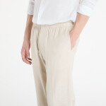 Kalhoty Calvin Klein Straight Linen Pull On Pant Oatmeal Melange M