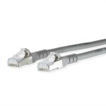 Metz Connect 1308450333-E RJ45 sieťové káble, prepojovacie káble CAT 6A S/FTP 0.30 m sivá dvojžilový tienený, bez halogénov, samozhášavý 1 ks; 1308450333-E