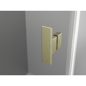 MEXEN/S - Mist HT sprchovací kút dvere krídlové ľavá 95 x 70, transparent, zlato kartáčovaná 8A5T-095-070-55-00-L