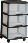 Curver Polstĺpkový regál čierna / Regál / 39 cm (50380)
