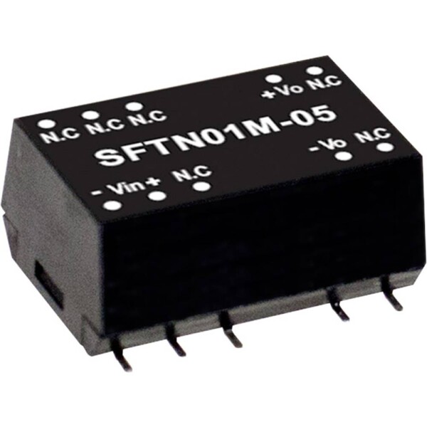 MEAN WELL SFTN01M-12 DC / DC menič napätia, modul 84 mA 1 W Počet výstupov: 1 x; SFTN01M-12