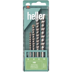 Heller Tools 17744 3 tvrdý kov sada špirálových vrtákov do kameňa 4-dielna 5 mm, 6 mm, 8 mm, 10 mm valcová stopka 1 sada; 17744 3