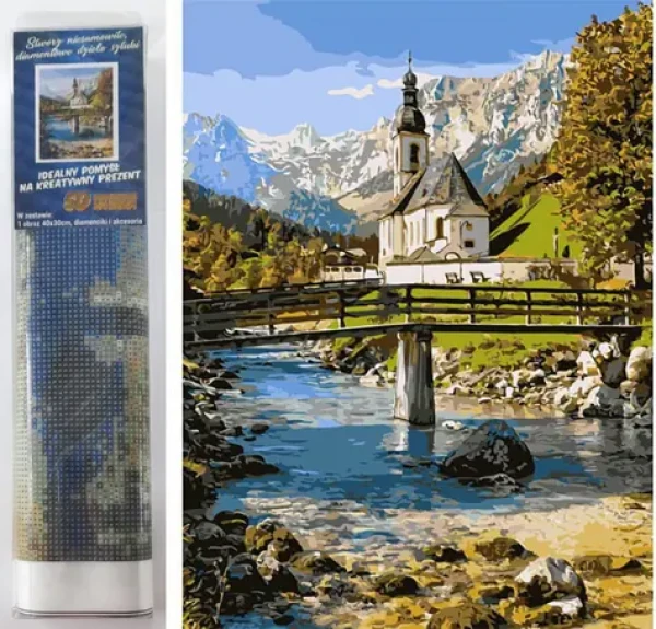 Norimpex Diamantové maľovanie Kostol v Ramsau