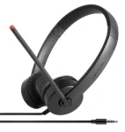 Lenovo Essential čierna / Slúchadlá s mikrofónom / Jack 3.5 mm / Stereo (4XD0K25030)