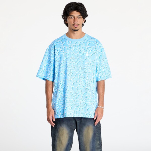 Tričko A BATHING APE Abc Sea Surface Camo Relaxed Fit Tee Blue L