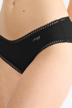 SLOGGI GO CRUSH HIPSTER NOHAVIČKY 3PACK BLACK černá L