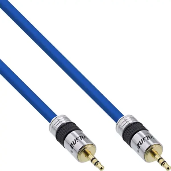 InLine audio kábel Jack 3,5 mm - Jack 3,5 mm modrá / Kábel / 20 m (99957P)