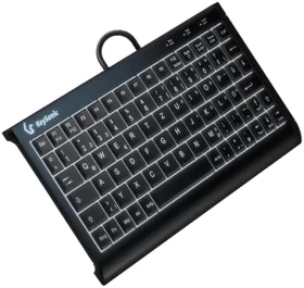Keysonic KSK-3011ELC čierna / Mini klávesnica / USB / QWERTZ DE / Integrovaný numpad / Podsvietenie LED (60964)