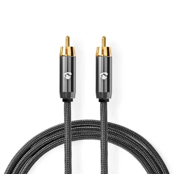 Nedis Kábel na subwoofer RCA (M) - RCA (M) 3.00 m sivá (CATB24100GY30)