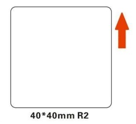 Niimbot štítky R 40x40 mm pre B21 amp; B21S amp; B1 amp; B3S biela / 180ks (A2A18518701)