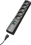 Ever Variant čierna / Predlžovací kábel s prepäťovou ochranou / 5 zásuviek / 2 m (T/LZ09-VAR020/0410)