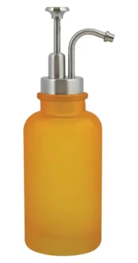 Spirella Yoko dávkovač mydla žltý / sklo / 280 ml
