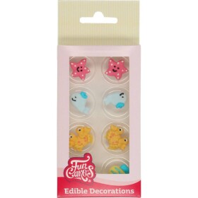 Cukrové zdobenie 8 ks mora - FunCakes - FunCakes