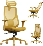 SENSE7 Moyo žltá / Kancelárske ergonomické kreslo / nosnosť 150 kg (5902659848048)