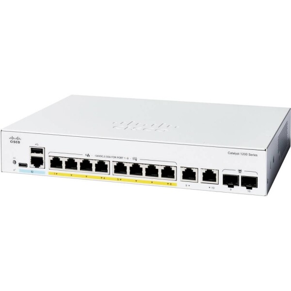 Cisco CISCO Catalyst 1200 8-port GE Full PoE sieťový switch; C1200-8FP-2G