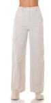 Trendy highwaist cargo pants KHAKI M