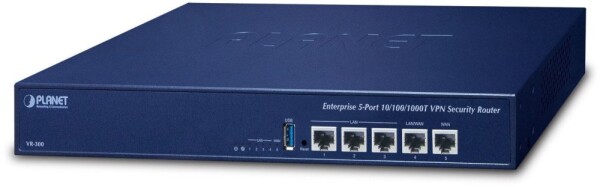 Planet PLANET Enterprise 5-Port ruter Gigabit Ethernet Modrý