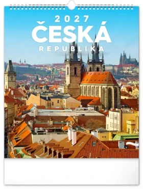 NOTIQUE Nástenný kalendár Česká republika 2027 / 30 × 34 cm