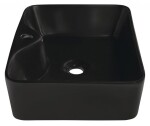 SAPHO - BALENA keramické umývadlo na dosku 48x37cm, čierna mat BH7013B