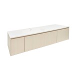 Kúpeľňová skrinka s umývadlom Naturel Austen 165x35x52 cm beige mat Naturel Austen165BG AUSTEN165BG