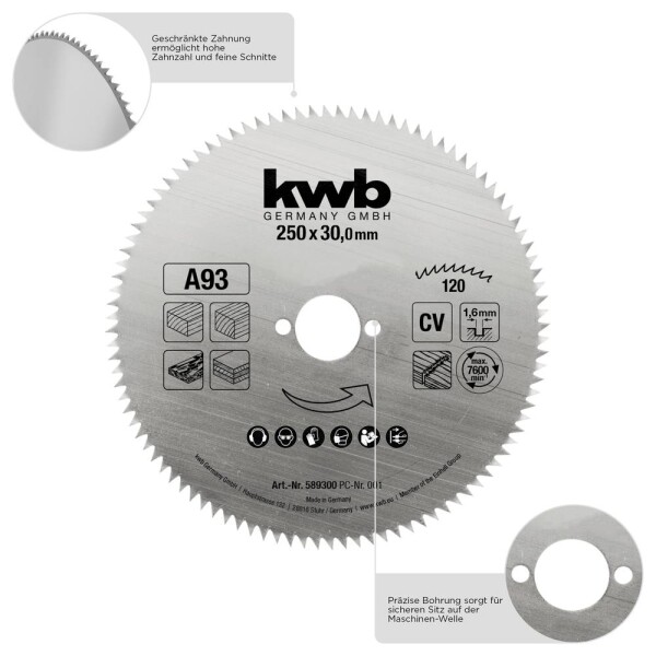 Kwb 584511 pílový kotúč 160 x 20 mm 1 ks; 584511