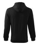 Trendy mikina na zips Pánske čierne XL