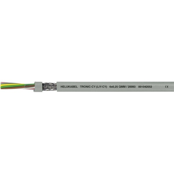 HELU 16004-500 dátový kábel LiYCY 4 x 0.5 mm² sivá 500 m; 16004-500