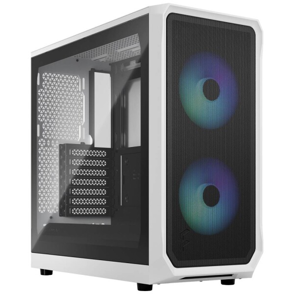 Fractal Design Focus 2 RGB čierno-biela / ATX / 2x USB 3.0 / 2x 140mm / bez zdroja / prachové filtre / priehľadná bočnica (FD-C-FOC2A-04)