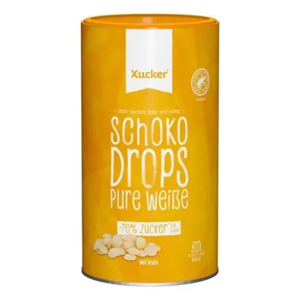 Biele čokoládové kvapky - Xucker (biela čokoláda, 200 g) (37564-1-200g)