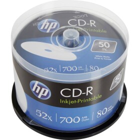 HP CRE00017WIP CR-R 700 MB 50 ks vreteno možnosť potlače; CRE00017WIP - HP CD-R 700MB 52x, 50ks