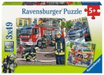 Ravensburger Záchranné zložky v akcii - 3x49 dielikov