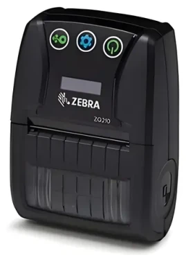 ZEBRA ZQ210 čierna / Mobilná termotlačiareň / 203dpi / 60mm / s / Bluetooth / USB / 1500mAh (ZQ21-A0E01KE-00)