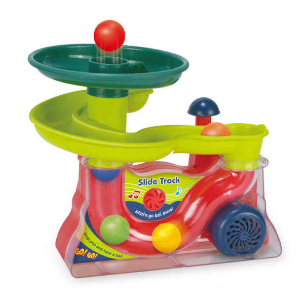 Mamido Farebná fontána so šmykľavkou pre loptičky s melódiami