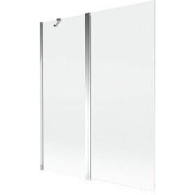 MEXEN - MIST vaňová zástena 140x150 cm 6mm f+s, chróm, číra 8A9-140-011-01-00