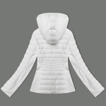 Biela dámska bunda z rôznych lepených materiálov J Style (16M9225-281) odstíny bílé L (40)
