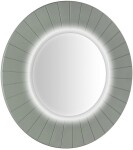 SAPHO - LUMIRO STRIP guľaté zrkadlo s LED osvetlením v ráme, priemer 90cm, verde LR950-4444S