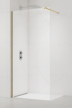 Sprchová zástena Walk-in 130 cm SAT mosadz SATBWI130PRMO SATBWI130PRMO