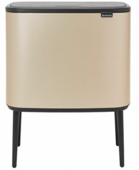 Brabantia Bo Touch Odpadkový kôš na triedený odpad 3 x 11 L champagne / 54 x 68 x 31.2 cm (304644)