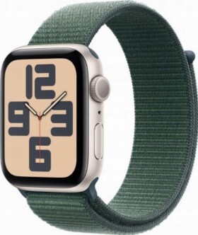 Apple Watch SE GPS + Cellular 44mm Starlight Alu Sport Loop Zelený (MXGV3QF/A)