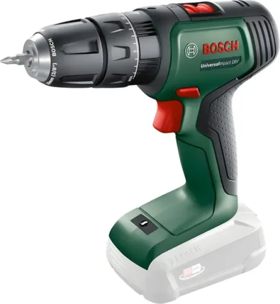 BOSCH UniversalImpact 18V zelená/čierna / Aku príklepová vŕtačka / max. 34 Nm / 10mm skľučovadlo / bez aku a nabíjačky (06039D4100)