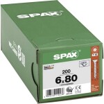 SPAX R 88091 Senkkopf/T-STAR 1191010600805 skrutka do dreva 6 mm 80 mm T-STAR plus ocel WIROX 200 ks; 1191010600805