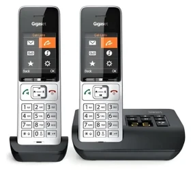 Gigaset COMFORT 500A duo strieborno-čierna / Bezdrôtový telefón / so záznamníkom / DECT / 2 slúchadlá (L36852-H3023-B101)