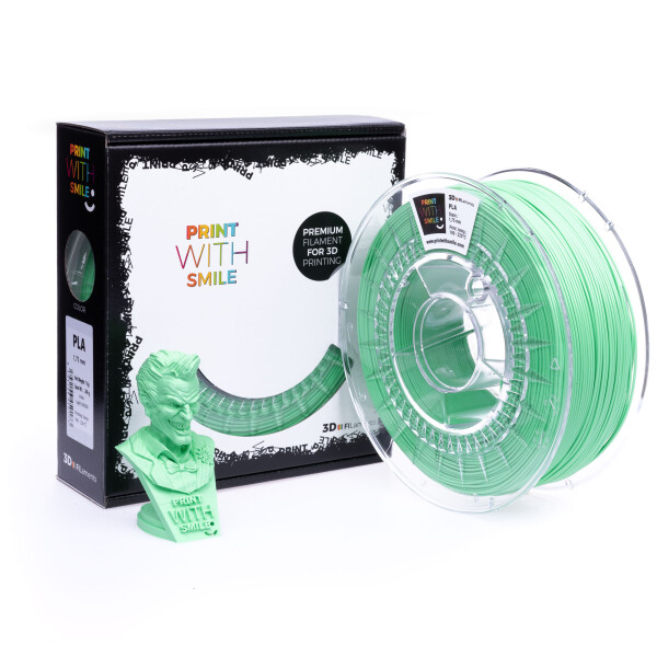 PLA filament light green 1,75 mm Print With Smile 0,5 kg