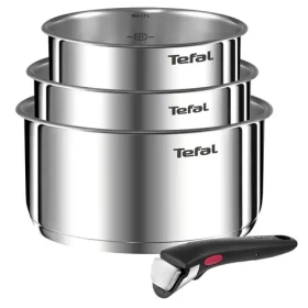 TEFAL Sada nádobí INGENIO Emotion 4 ks / Nerezová ocel / Záruka 5 let (L8964S44)