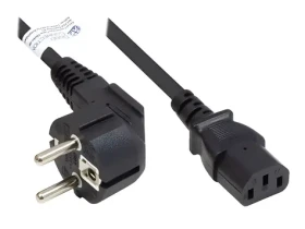 Good Connections P0130-S050 čierna / Napájací kábel / Schuko uhlový - IEC C13 / 5 m (P0130-S050)