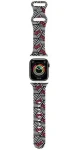 Hello Kitty Silicone Bows Stripes čierna / Remienok pre Apple Watch / 38/40/41mm (HKAWMSDIEZK)