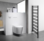 SAPHO - METRO SPACE vykurovacie teleso 550x1430 inštalácia v priestore, čierna mat IR438B